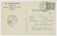 Firma briefkaart Nijland 1914 - Brood - Koek - Banketbakker