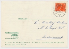 Firma briefkaart Noordwolde 1957 - Kwekerij