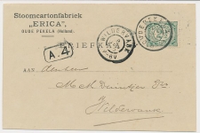 Firma briefkaart Oude Pekela 1905 - Stoomcartonfabriek