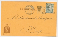 Firma briefkaart Rotterdam 1914 - Ridder