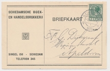 Firma briefkaart Schiedam 1926 - Drukkerij