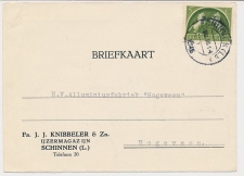 Firma briefkaart Schinnen 1946 - IJzermagazijn