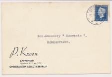 Firma briefkaart Sappemeer 1949 - Selectiebedrijf