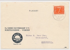 Firma briefkaart Vorden 1956 - Borstelfabriek