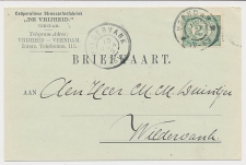 Firma briefkaart Veendam 1905 - Stroocartonfabriek