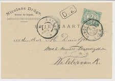 Firma briefkaart Winschoten 1906 - Kapokfabriek - Stoomzuivering