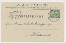 Firma briefkaart Zuidwending 1911 - Aardappelmeelfabriek