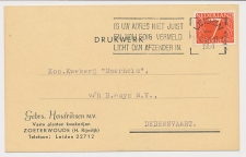 Firma briefkaart Zoeterwoude 1964 - Kwekerij