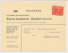 Firma briefkaart Zundert 1964 - Boomkwekerij  - Rozen