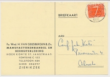 Firma briefkaart Zierikzee 1956 - Manufacturen - Kleding