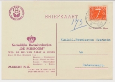 Firma briefkaart Zundert 1957 - Boomkwekerij