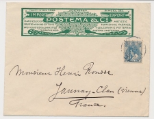 Firma envelop Amsterdam 1911 - Pauw - Fluweel - Aardewerk