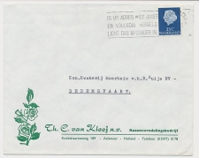 Firma envelop Aalsmeer 1971 - Rozenveredeling