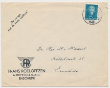 Firma envelop Enschede 1949 - Automobielbedrijf