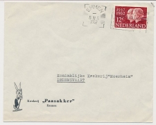 Firma envelop Emmen 1962 - Kwekerij - Haas