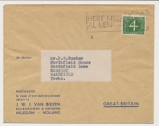 Firma envelop Hillegom 1949 - Bloembollen