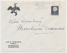 Envelop Heemstede 1967 - Publicist - Aalscholver