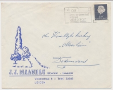 Firma envelop Leiden 1967 - Bloemist - Hovenier