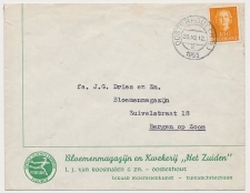 Firma envelop Oosterhout 1953 - Bloemenmagazijn - Fleurop