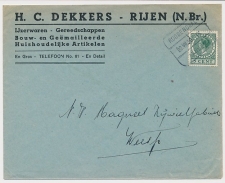 Firma envelop Rijen 1939 - IJzerwaren - Huishoudelijke artikelen