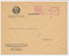 Firma envelop Rotterdam 1934 - Carborundum Company - Indiaan