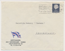 Firma envelop Sneek 1966 - Mesthandel - Vlag