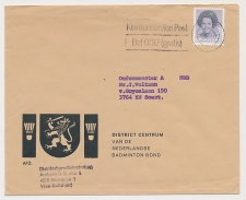 Antwoord envelop Soest 1983 - Badmintonbond
