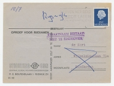 Locaal te Eindhoven 1972 - Straatnaam bestaat niet te Eindhoven