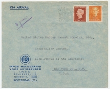 Em. Hartz / En Face Rotterdam - USA 1949 - Sluitzegel