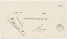 Dienst drukwerk - Naamstempel Ommen 1873
