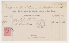 Em. 1872 Assen - Wildervank - Debet nota