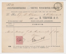 Em. 1872 Winschoten - Veendam - Wildervank  - Debet nota