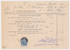 Em. 1891 Groningen  - Cothen - Debet Nota / Bevelschrift