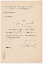 Brummen 1909 - Rijkstelefoonkantoor Verrekeningsvoorschot