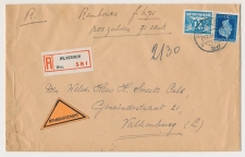 Em. Hartz Aangetekend / Remboursement Hilversum  Valkenburg 1947
