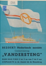 Pamflet Postagent van der Steng - Onze Marine 1947