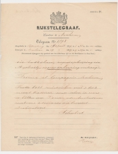 Telegram Petersburg - Arnhem 1859