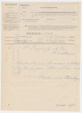 Telegram Hamburg - Schiedam 1873