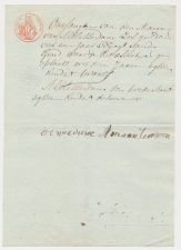 Fiscaal Empire Francais 25 C. Alblasserdam 1813
