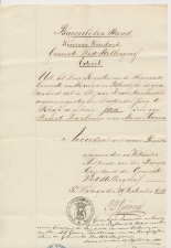 Fiscaal / Revenue - Droogstempel 50 C. - Wolvega 1851