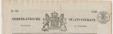 Fiscaal / Revenue - 2 1/2 C. Voor Het Land - 1829