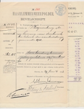 Fiscaal / Revenue - 15 C. EN 50 OPCENTEN Noord Holland - 1912