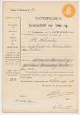 Fiscaal Droogstempel 15 C. ZEGELRECHT MET OPCENTEN AMST. 1915
