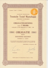 Fiscaal Droogstempel 7 50 s GR. 1940 - Obligatie Enschede  1940
