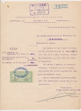Beursbelasting 10 CENT den 19.. ( paar ) - Den Haag 1917
