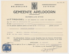 Gemeente Leges 100 CENT Apeldoorn 1943