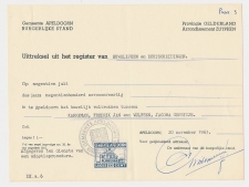 Gemeente Leges 100 CENT Apeldoorn 1961