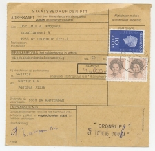 Em. Juliana / Beatrix Adreskaart Amsterdam - Dronrijp 1985