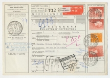 Em. Juliana Expresse Pakketkaart Amsterdam - Belgie 1962
