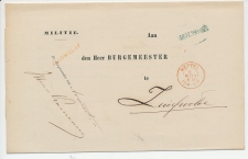 Naamstempel Dedemsvaart 1869 - Distributiestempel